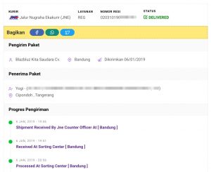 Pengecekan Resi Kurir Jasa Pengiriman